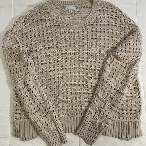Lucky Brand Women's Beige Knit Sweater (Medium / M) - Picture 2 of 3